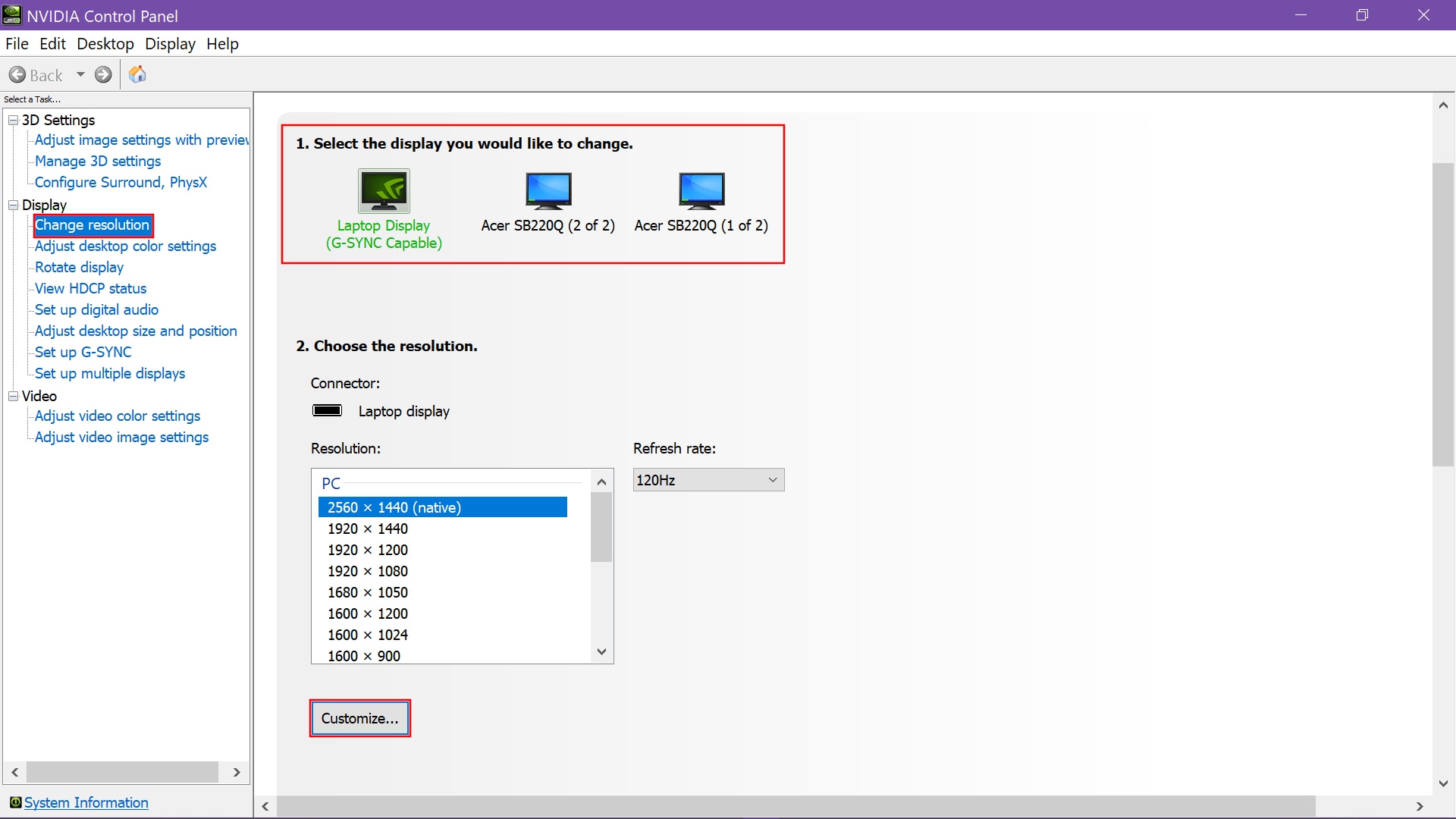 NVIDIA Control Panel