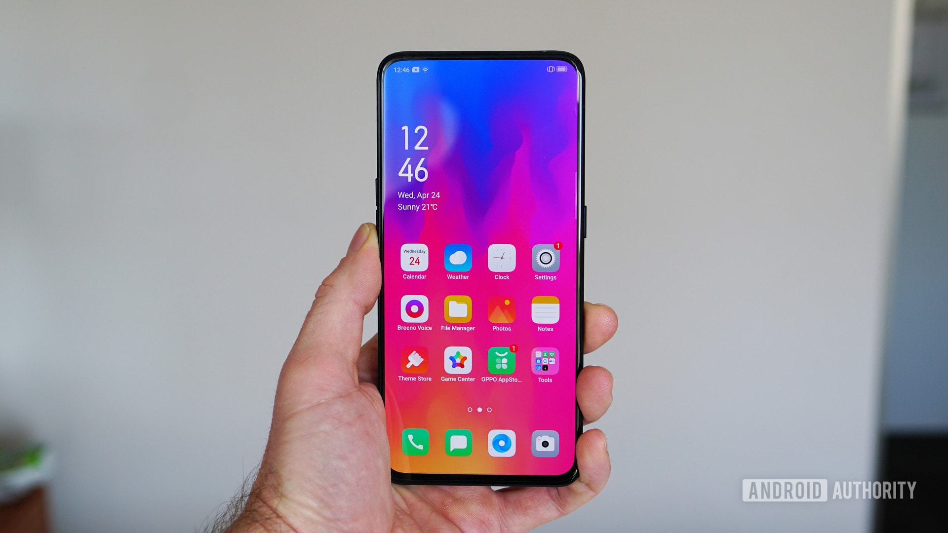 OPPO Reno home screen