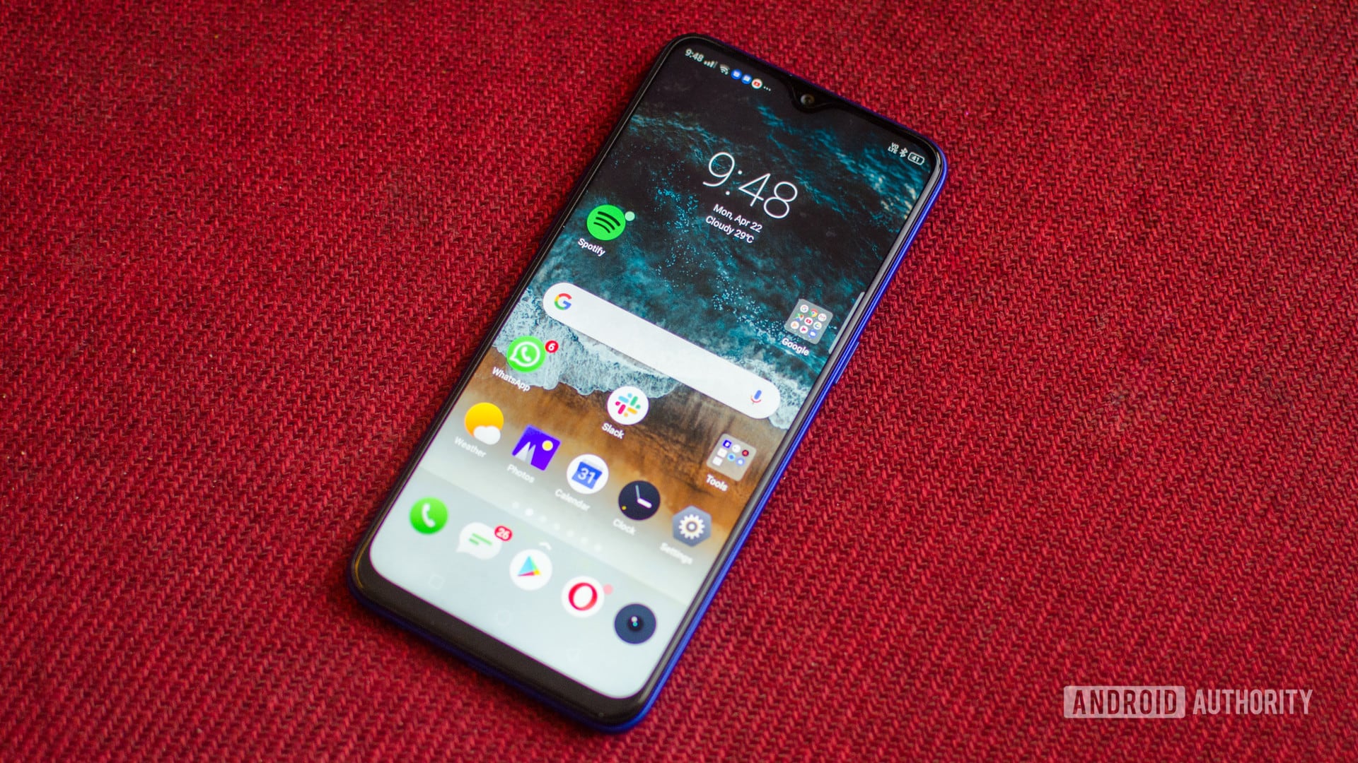 Realme 3 Pro front of the phone