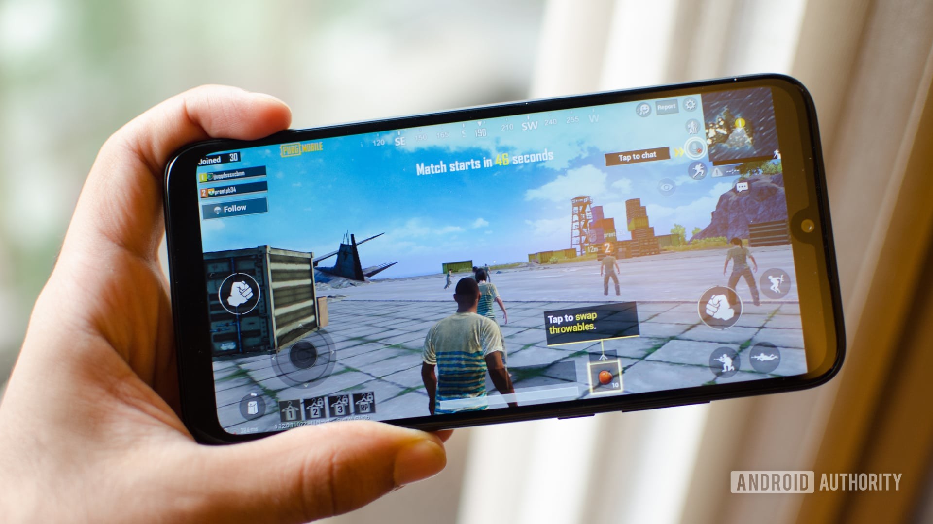 Redmi 7 showing PUBG