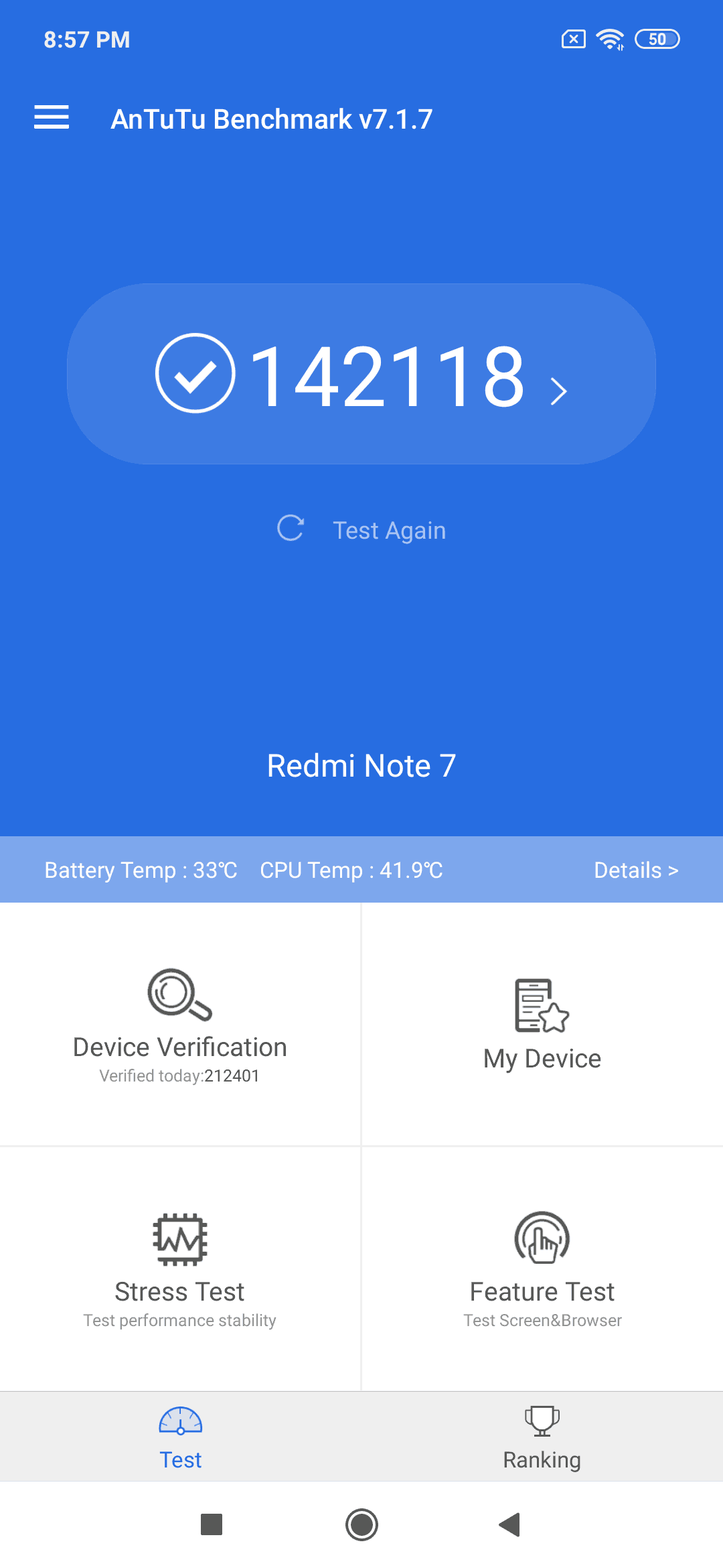 Redmi Note 7 AnTuTu
