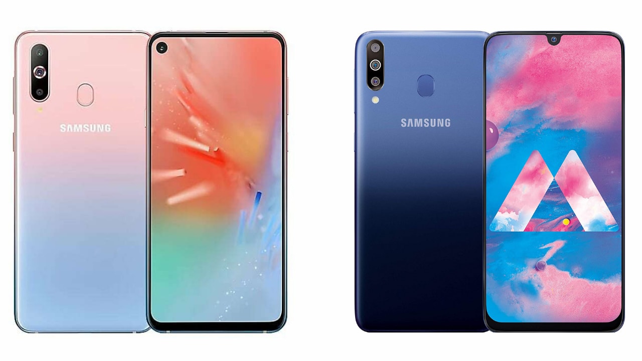 Press renders of the Samsung Galaxy A40s and A60.