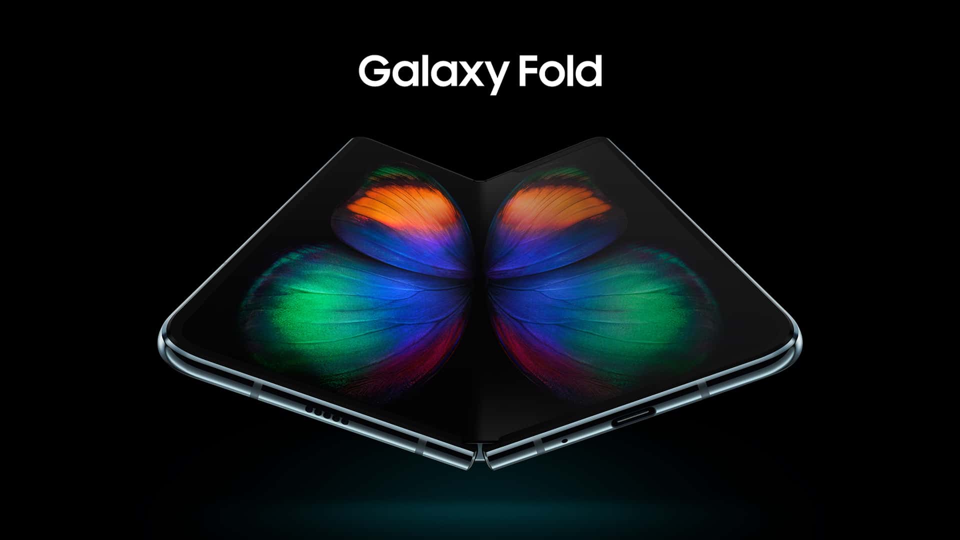 A promotional render of the Samsung Galaxy Fold.