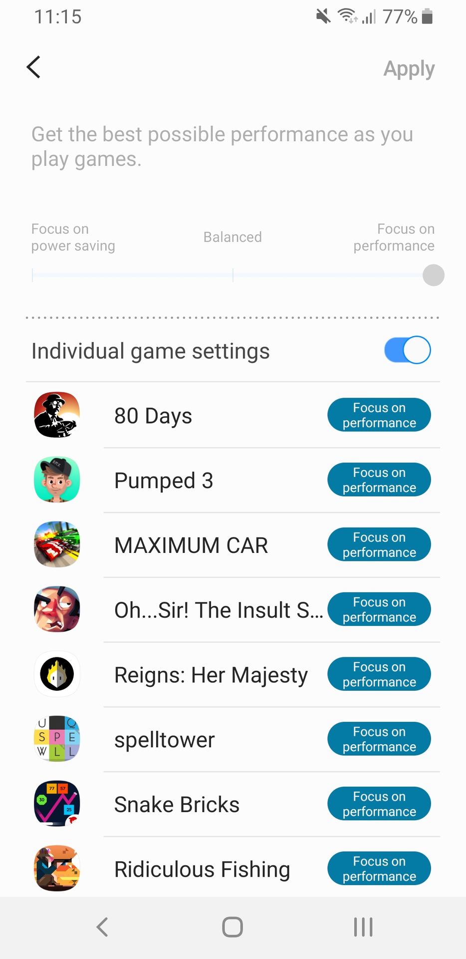Game Tools in Samsung Game Launcher.