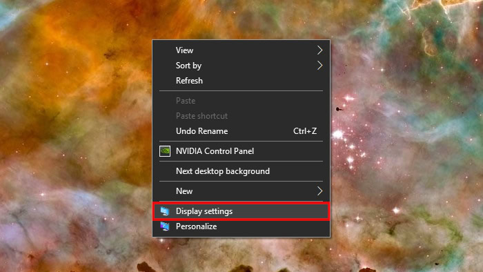 Windows 10 Display settings