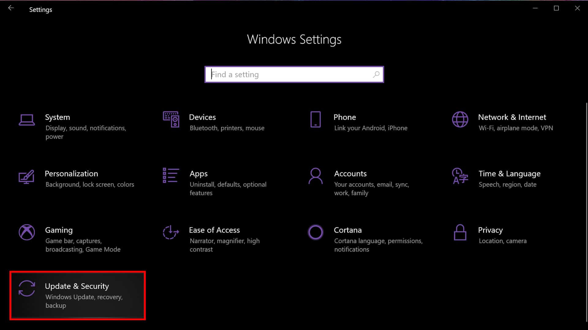 Windows 10 Update and security