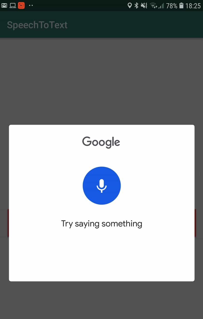 Google convert speech to text