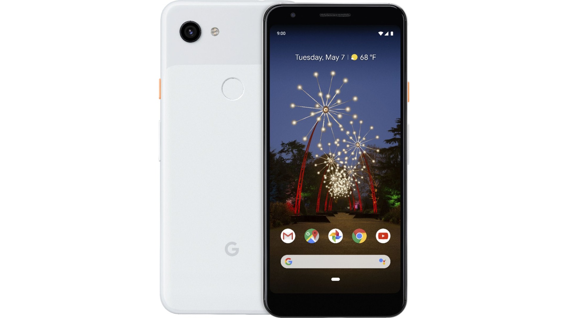 An apparent Google Pixel 3a render.