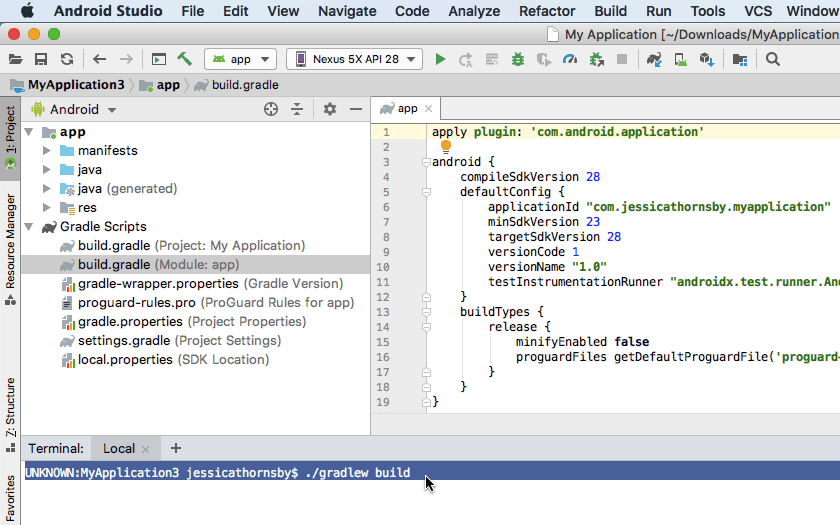 android studio - building projects with gradle wrapper