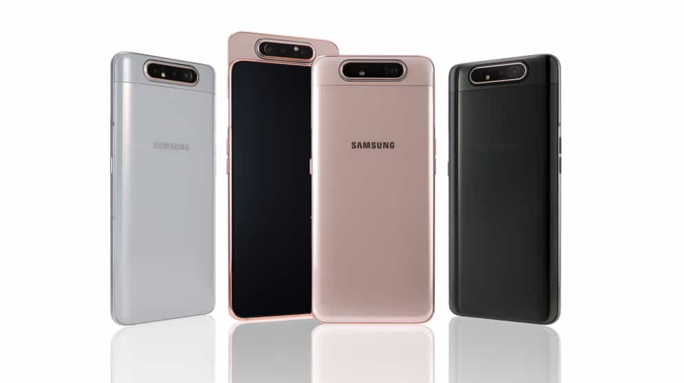 The Samsung Galaxy A80.