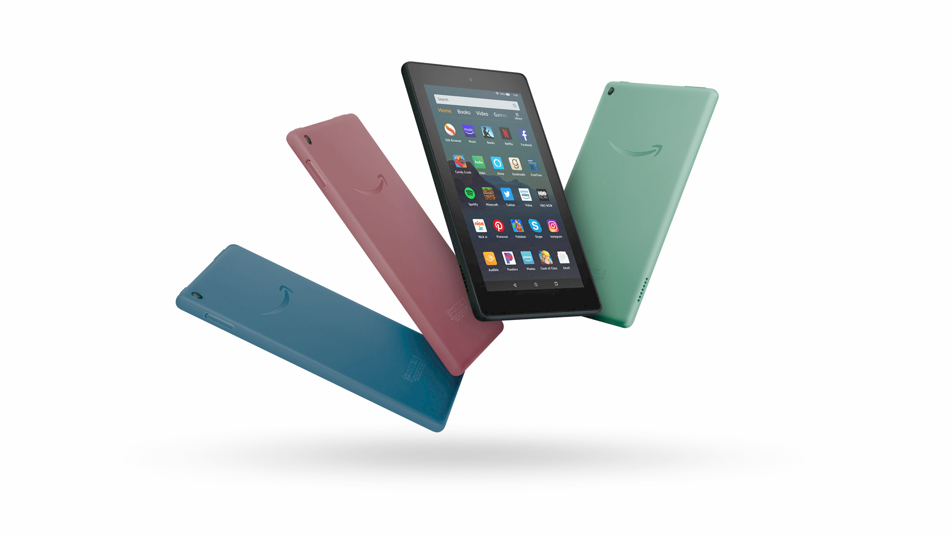 Press render of the Amazon Fire 7 (2019) tablet.
