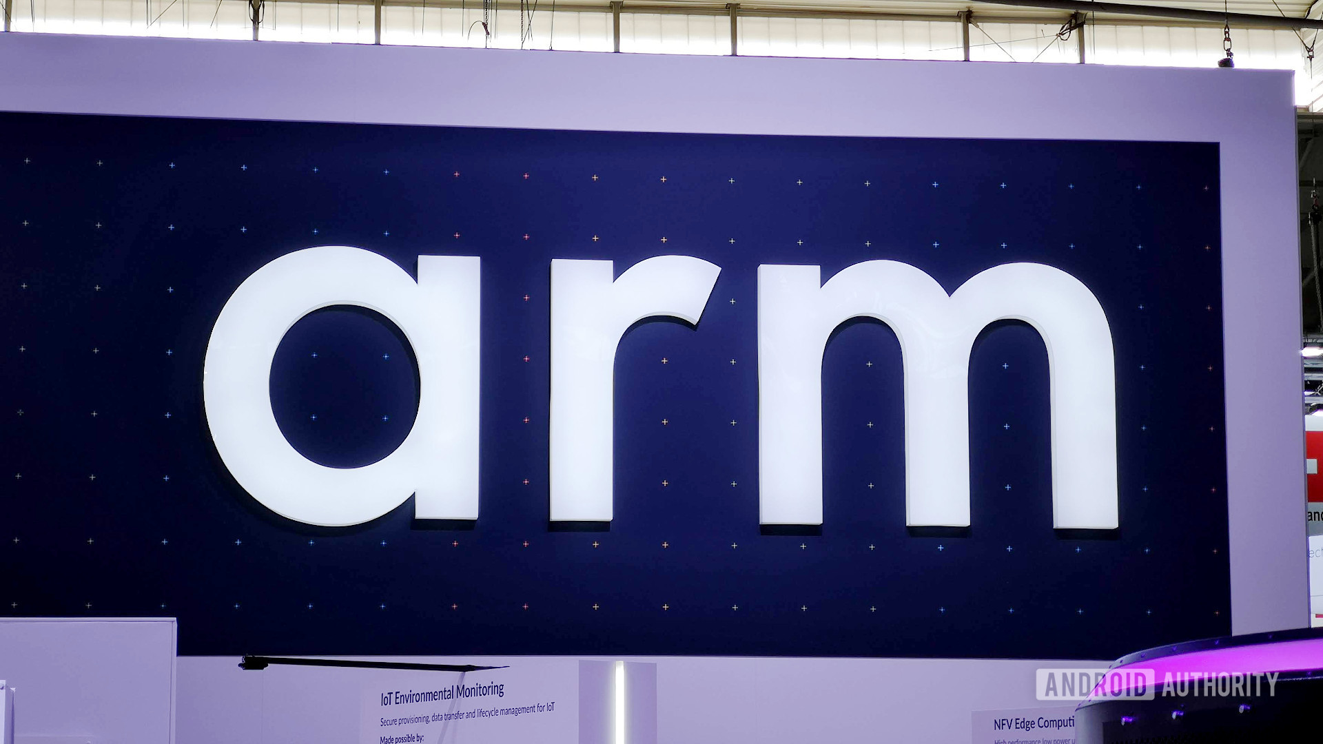 Arm booth logo from MWC 2019