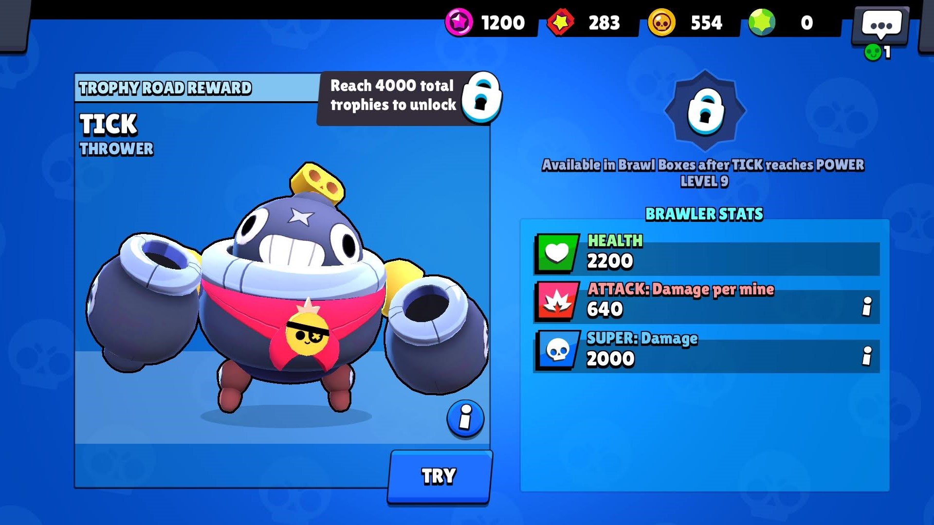 Brawl Stars New Brawler Tick