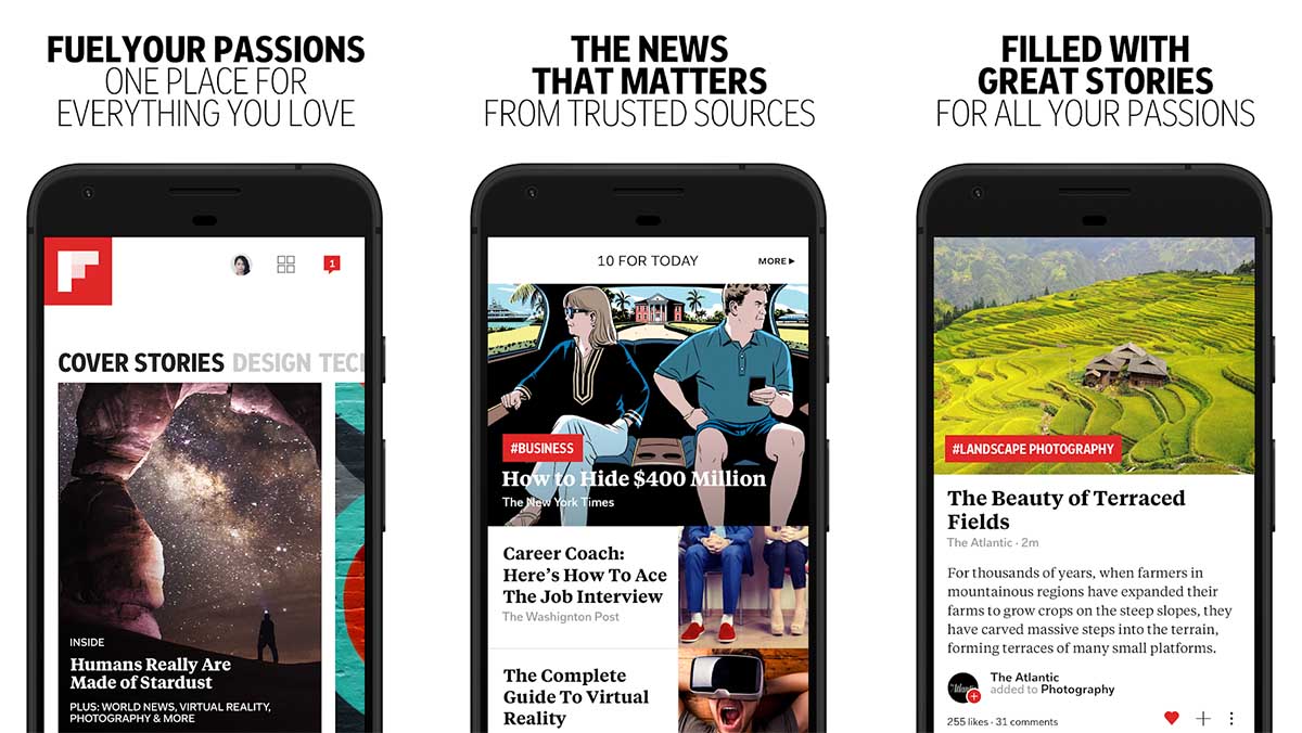 Flipboard is one of the best news apps