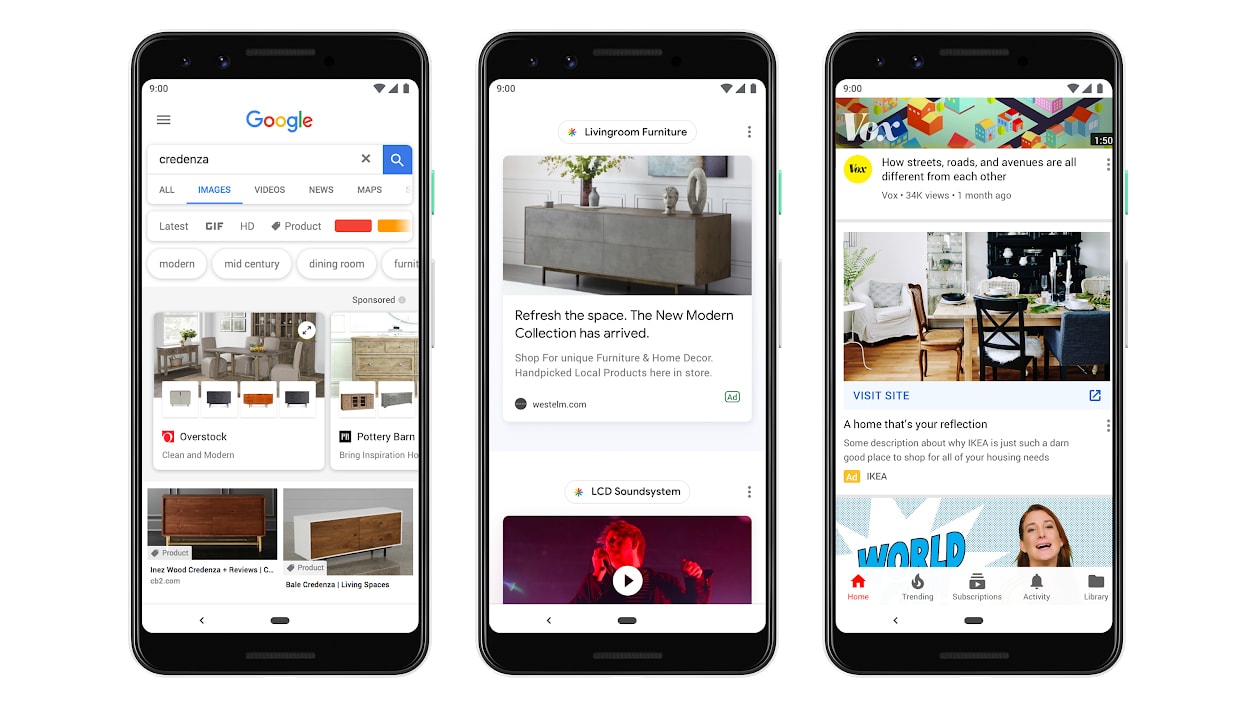 Official examples of how ads will appear in Google Discover.