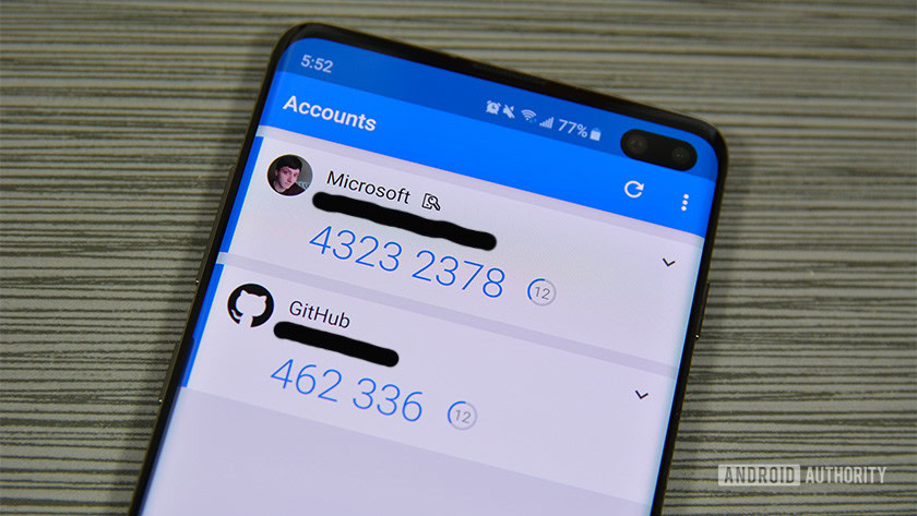 Afbeelding van codes voor het maken van Microsoft Authenticator