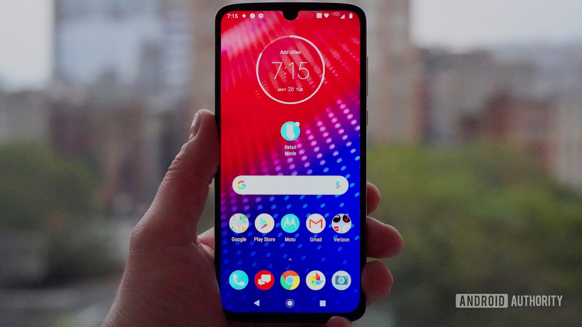 Motorola Moto Z4 front panel