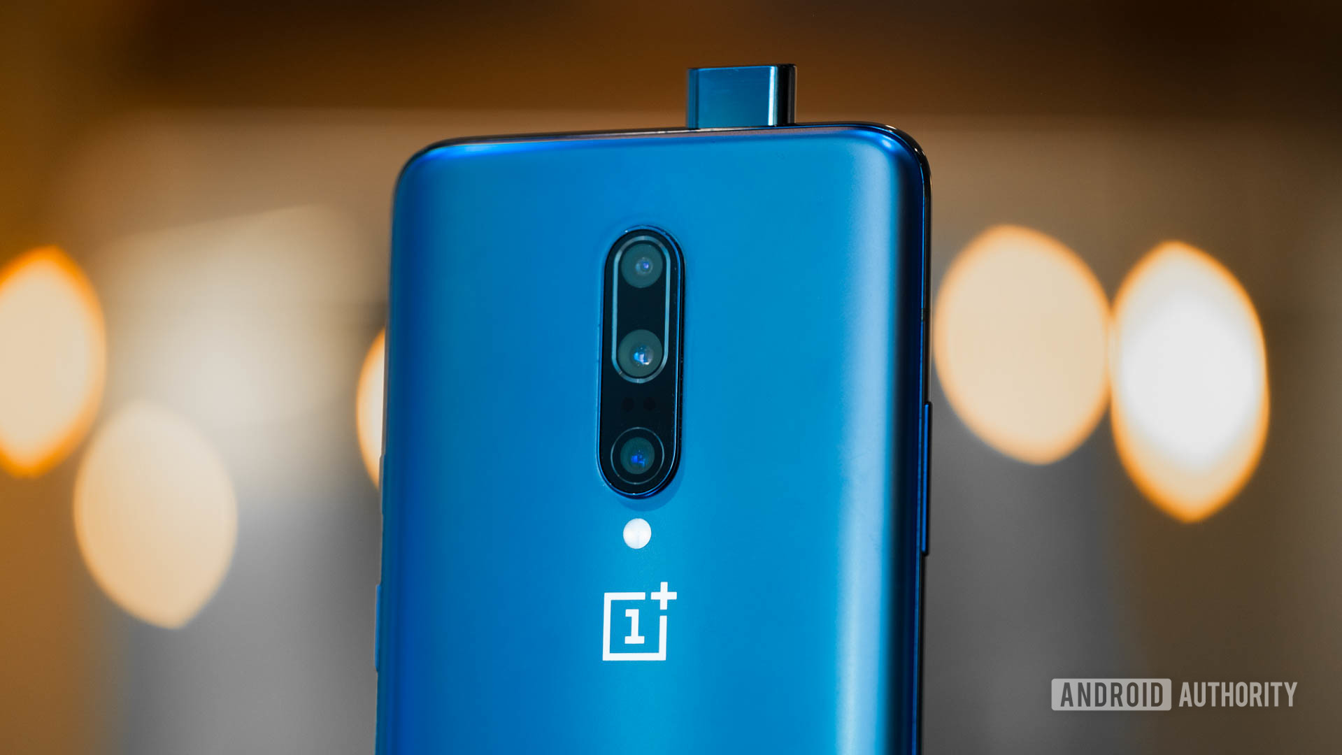 OnePlus 7 Pro back with selfie camera open