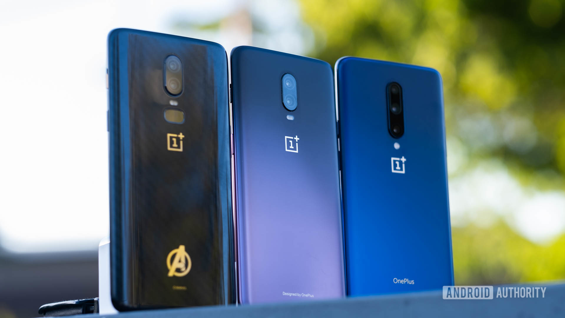 OnePlus 7 Pro vs OnePlus 6T vs OnePlus 6 back at angles