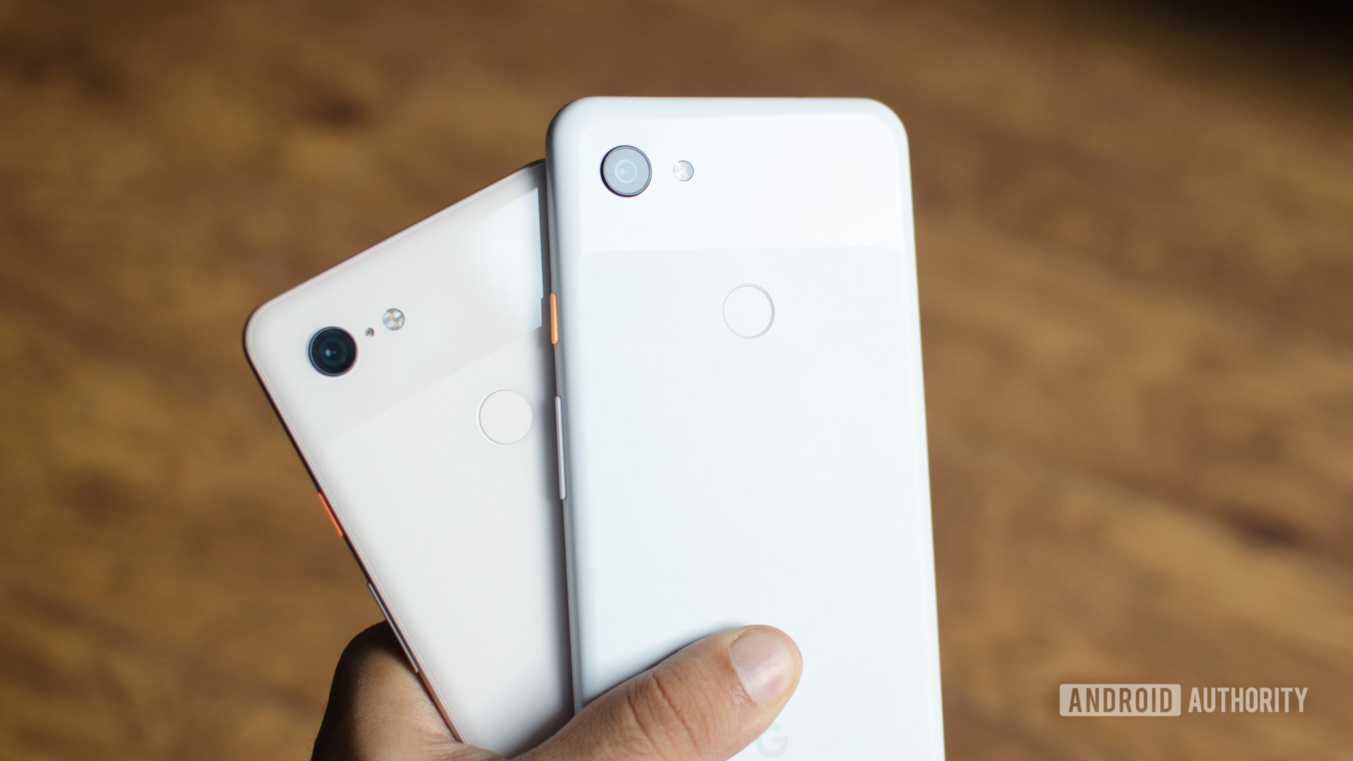 Pixel 3 XL vs Pixel 3a XL back in hand