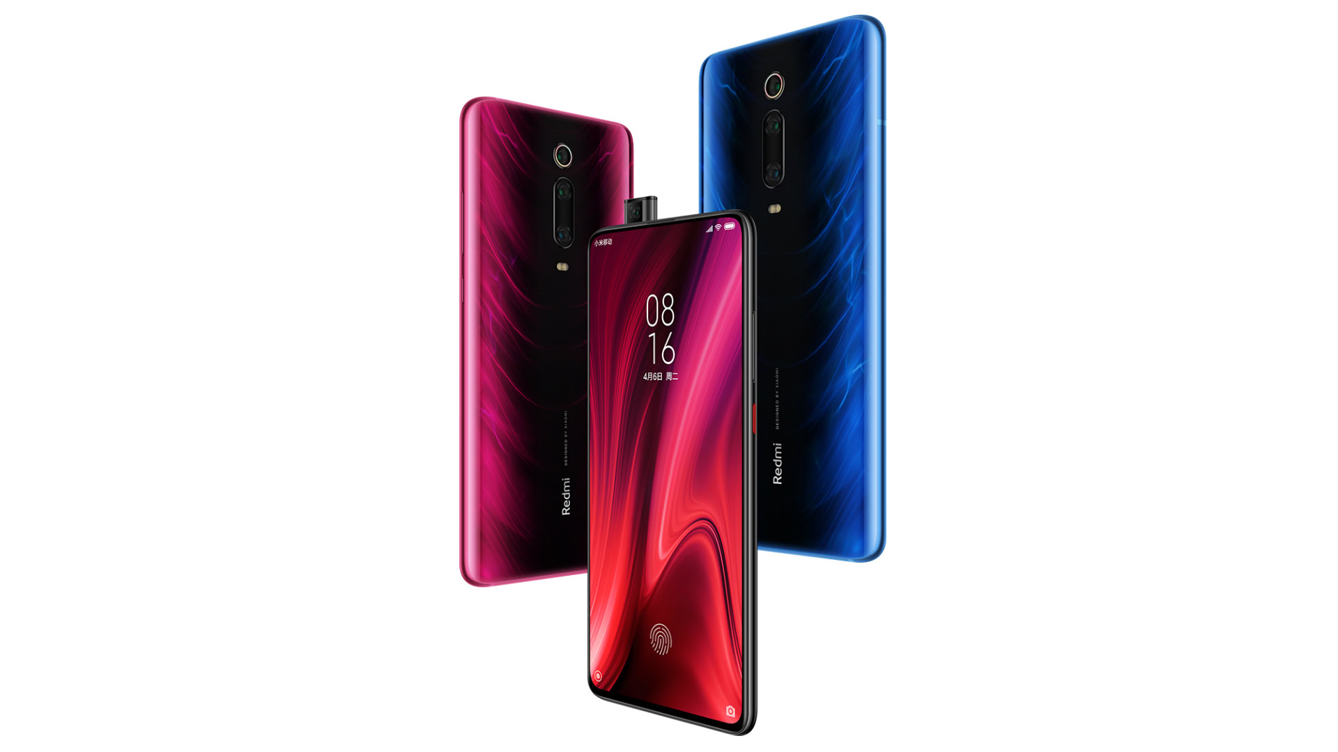 Xiaomi redmi K20 Pro render rear glass and pop up camera