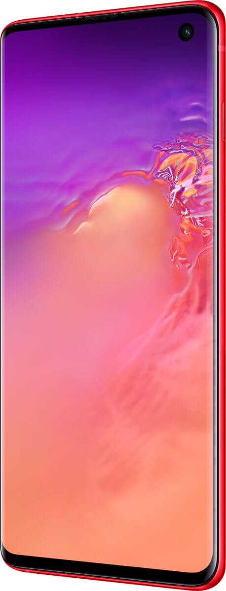A leaked render of the Samsung Galaxy S10 in a new color known as Cardinal Red.