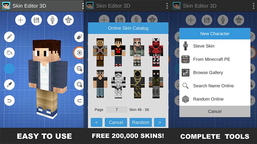 Skins Editor 3D - best minecraft apps for android