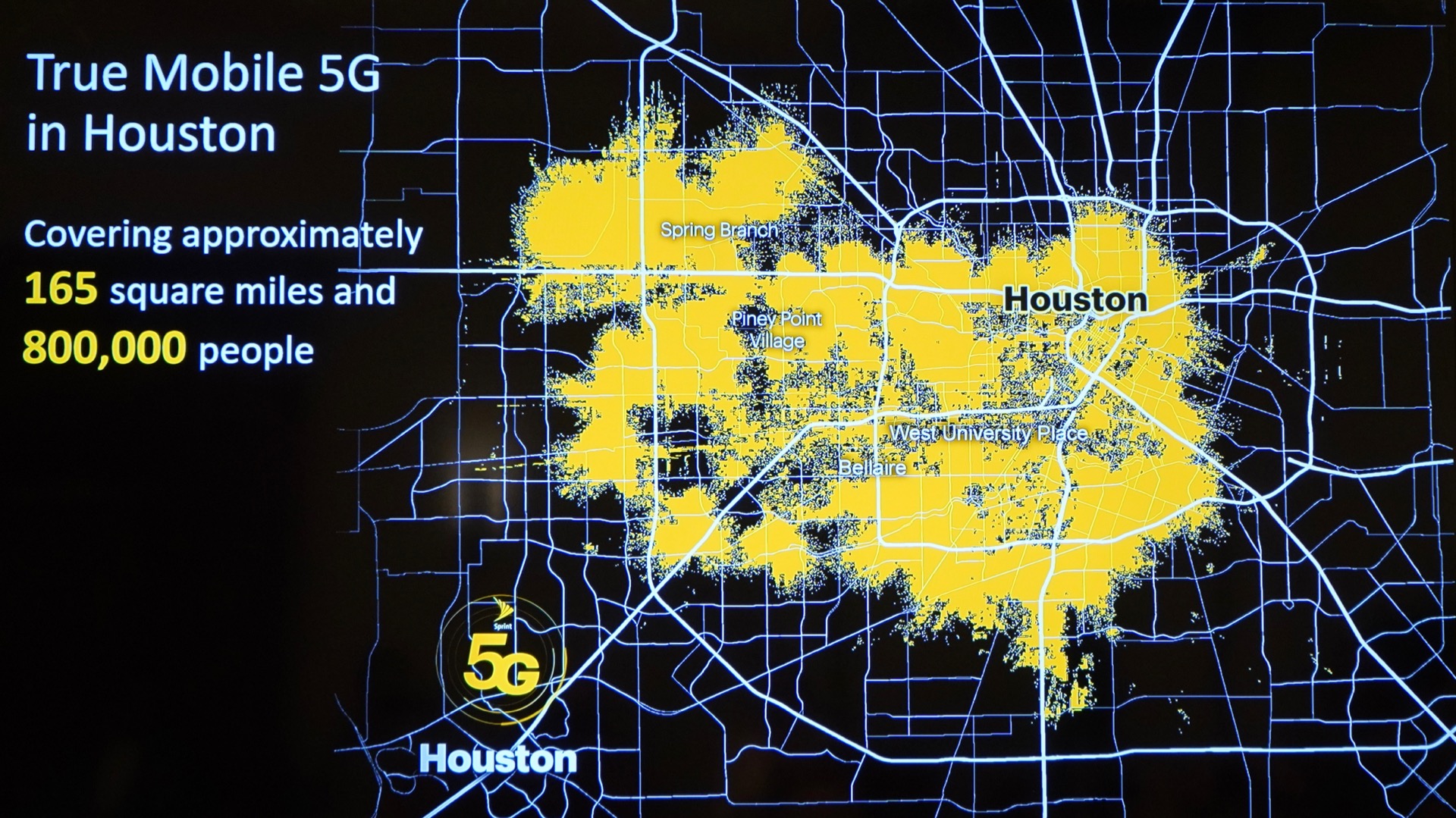 Sprint 5G Launch Houston coverage