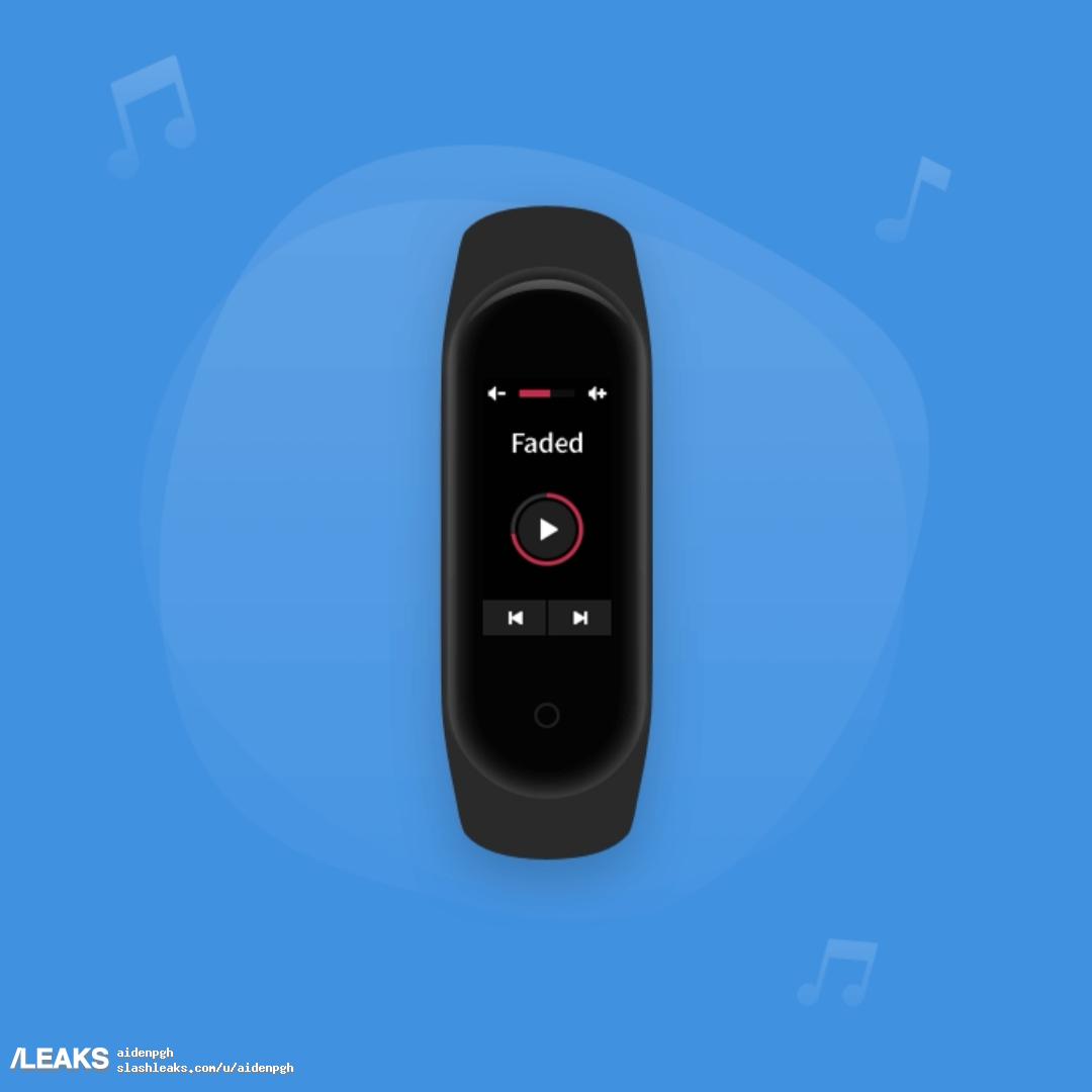 Alleged render of the Xiaomi Mi Band 4.