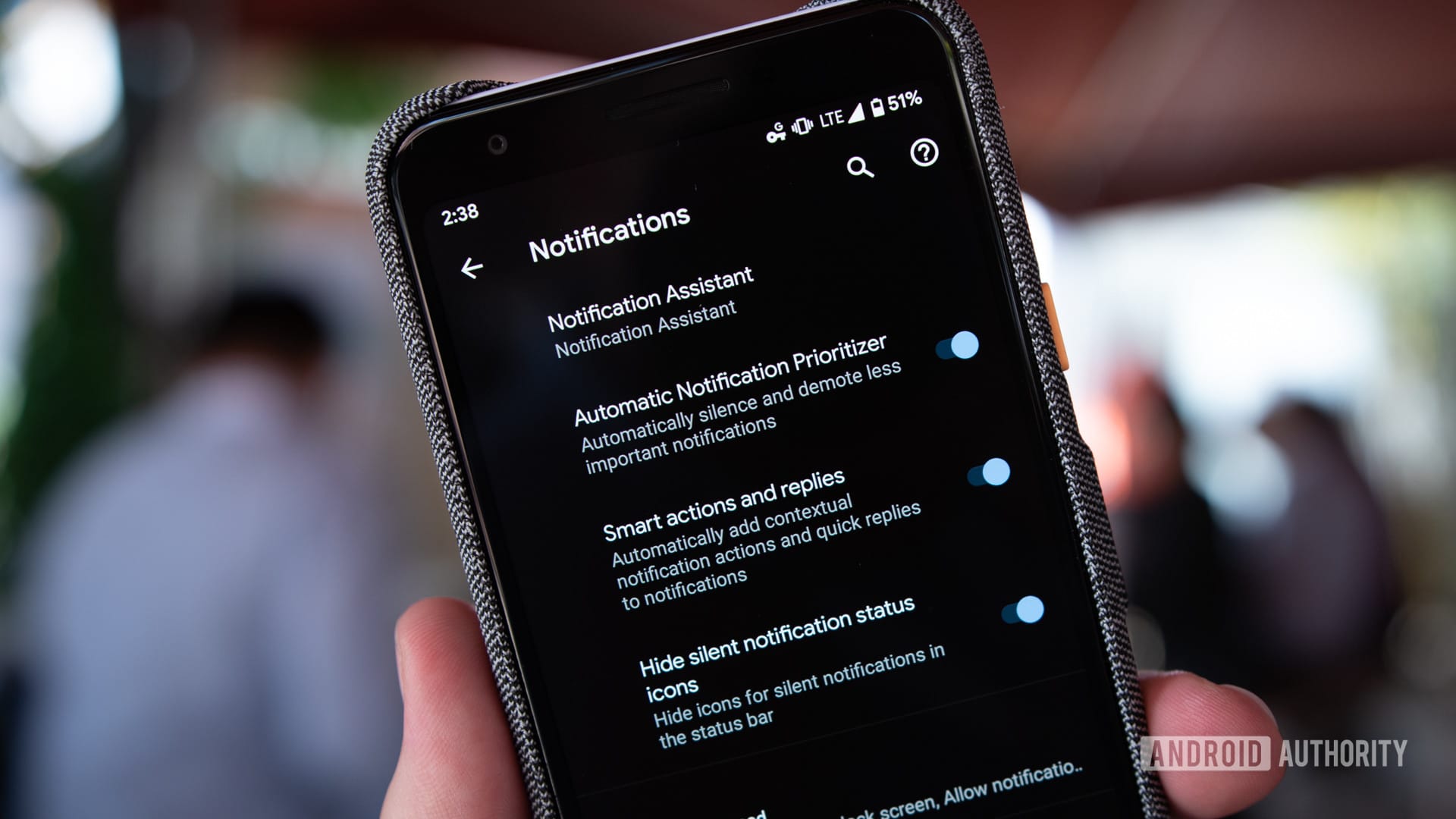 Android Q Beta 3 Notifications Settings