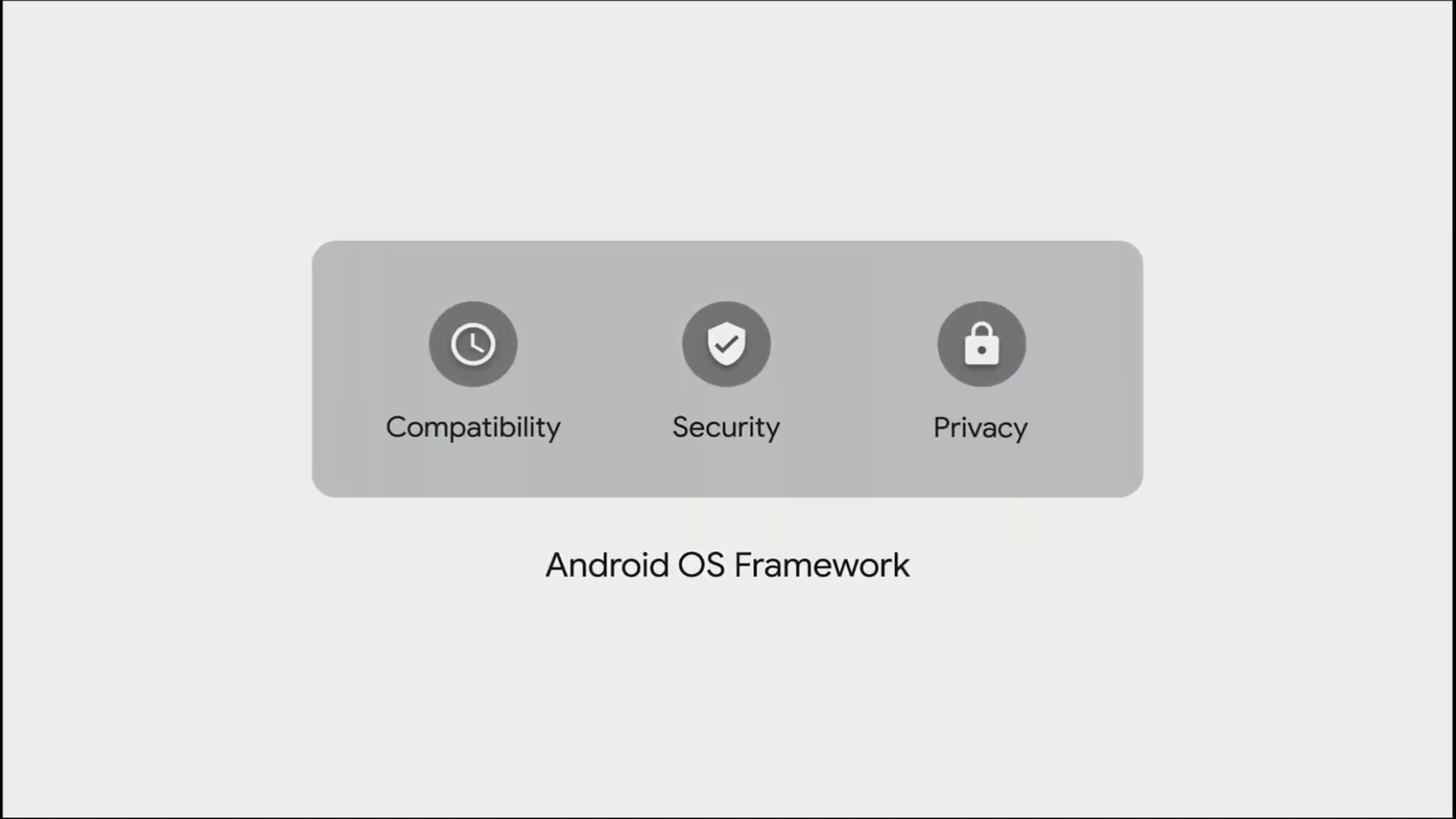android security os framework Google 2019 IO