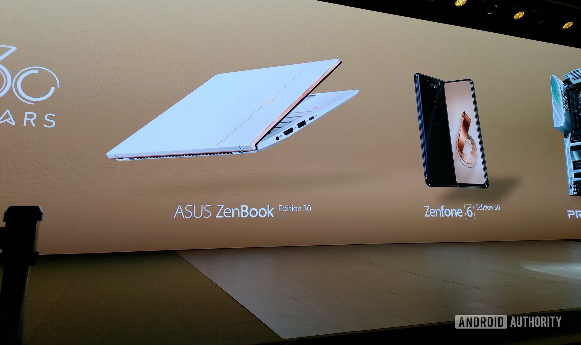 ASUS Zenfone 6 30th edition on stage
