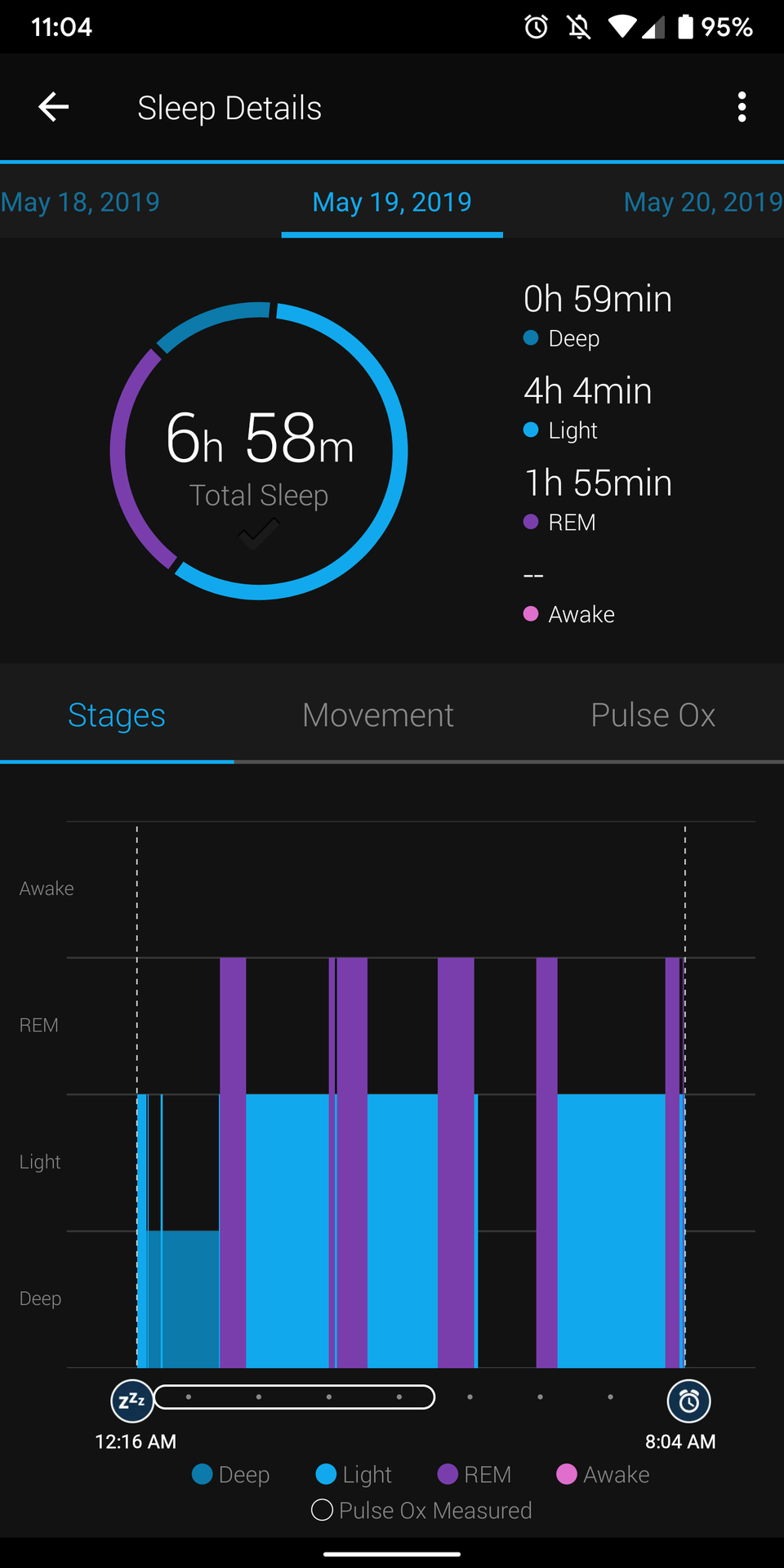 garmin connect sleep tracking sleep stages