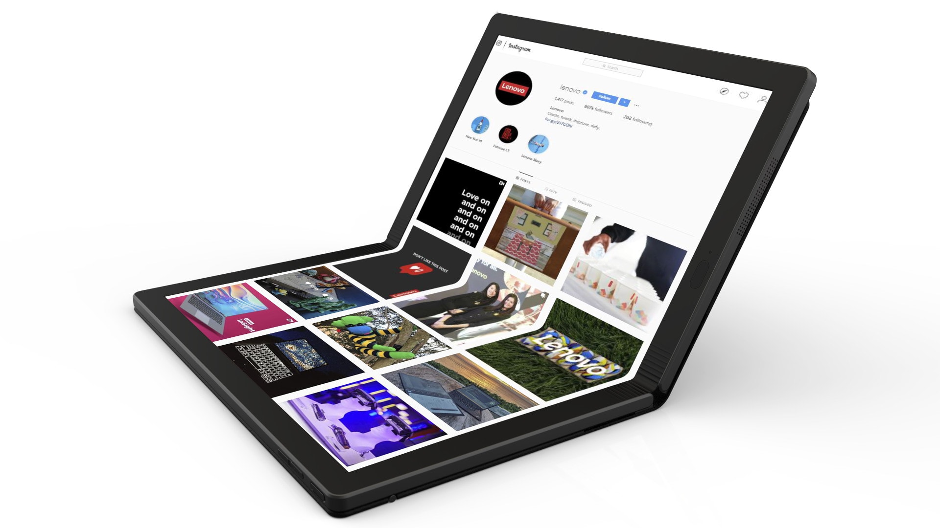 The Lenovo foldable PC.