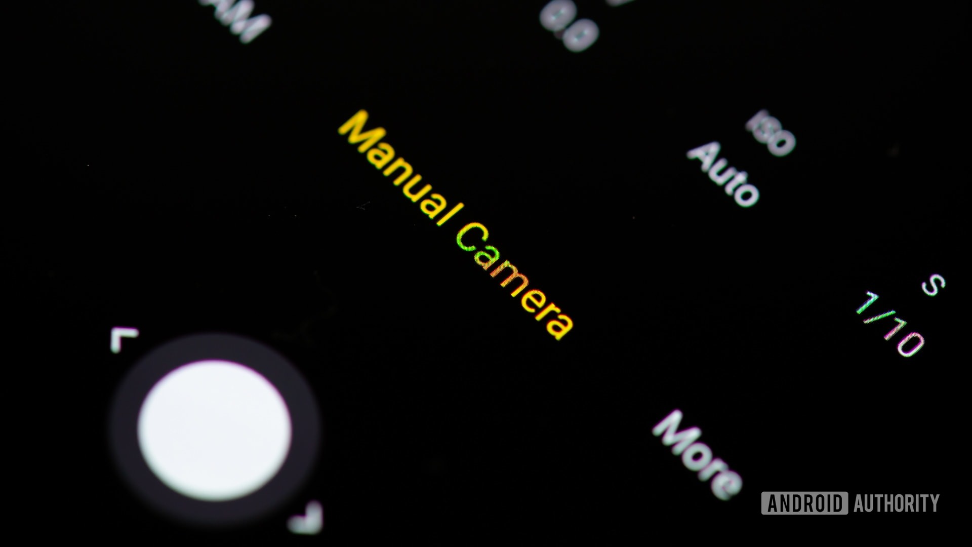 Manual mode camera app. 