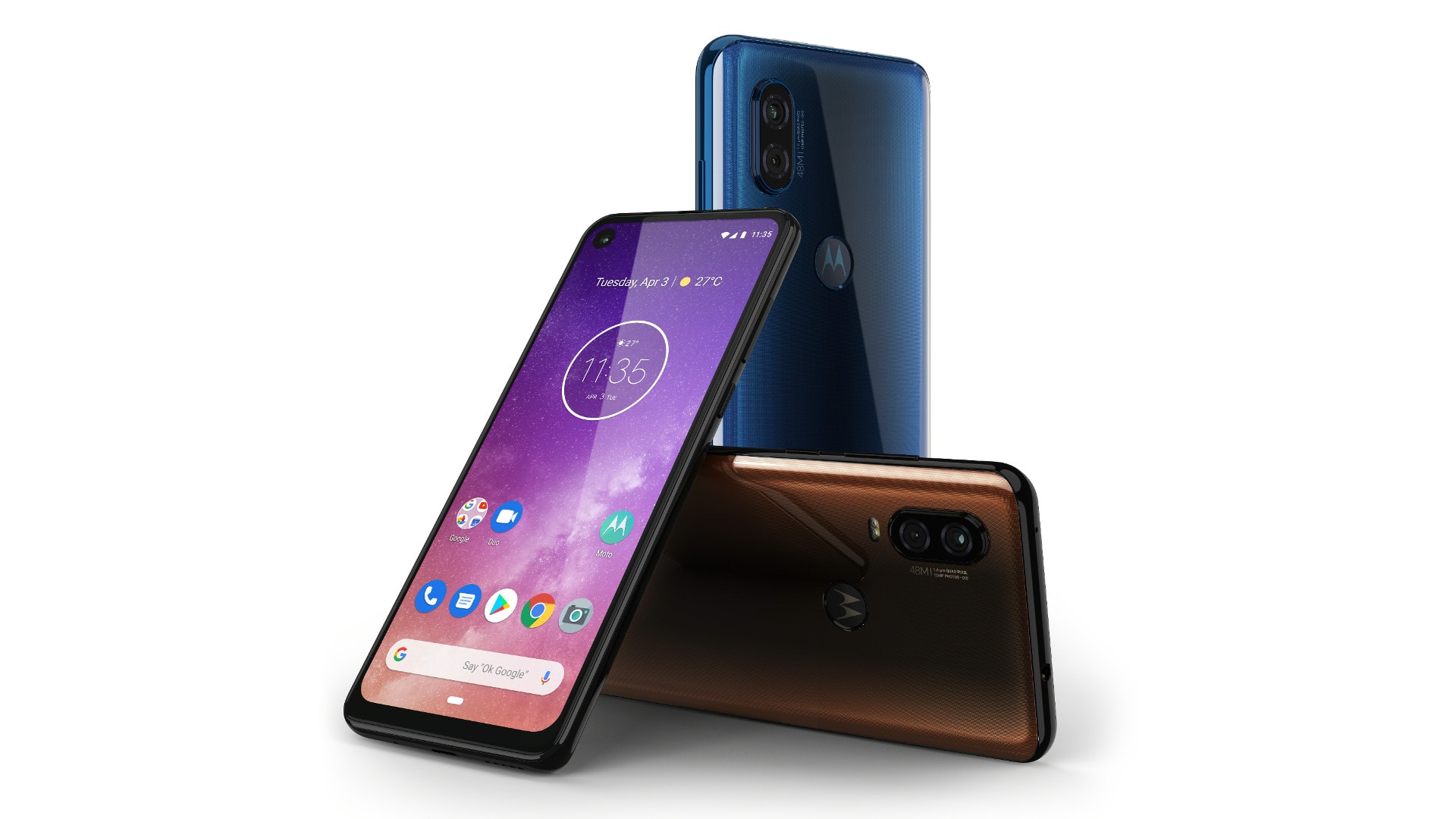 The Motorola One Vision devices.