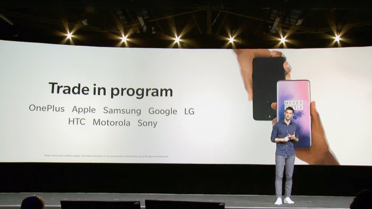 oneplus trade in program announced on stage