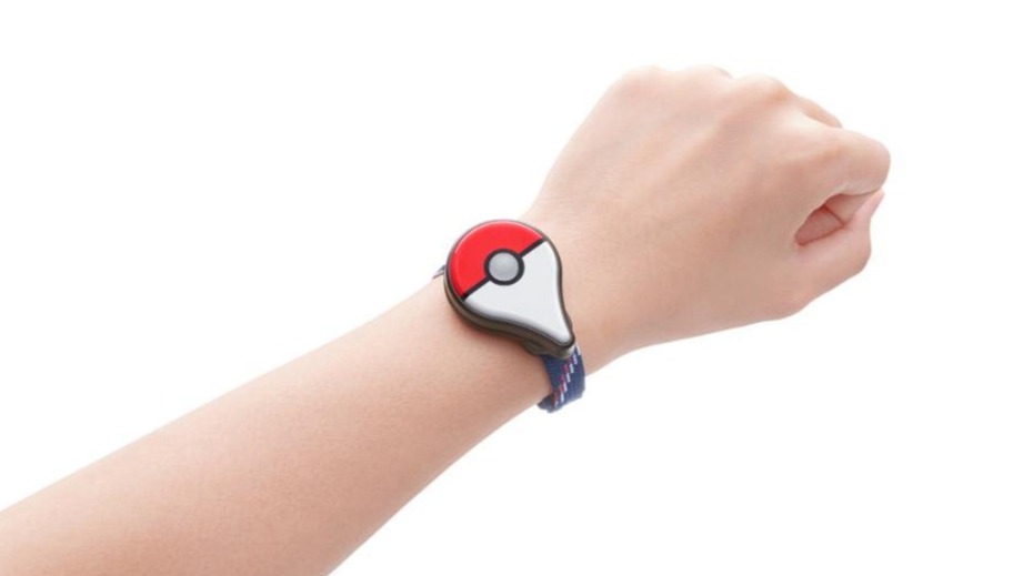 Pokemon Go Plus on wrist