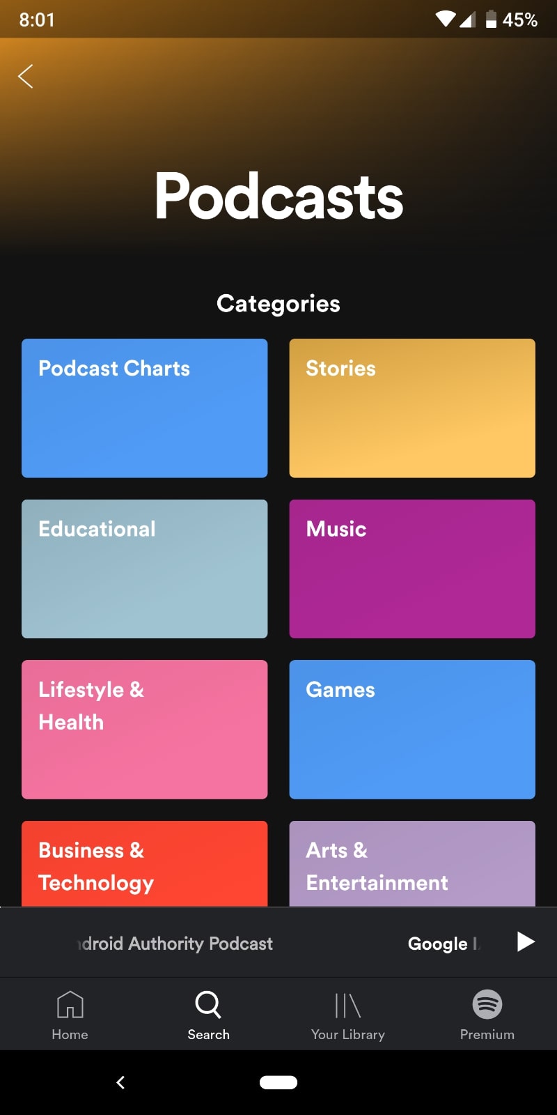 spotify india podcast categories