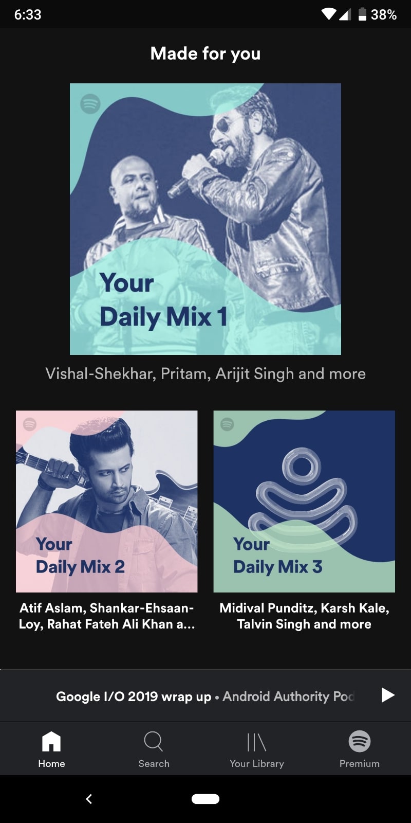 spotify india daily mixes