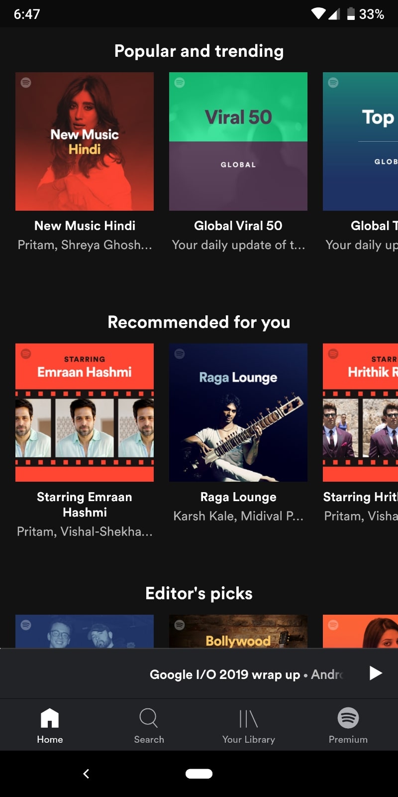 spotify india album recommendations