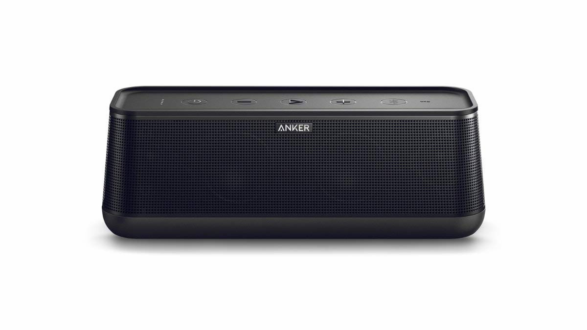 Official render of the Anker SoundCore Pro+ Bluetooth speaker.