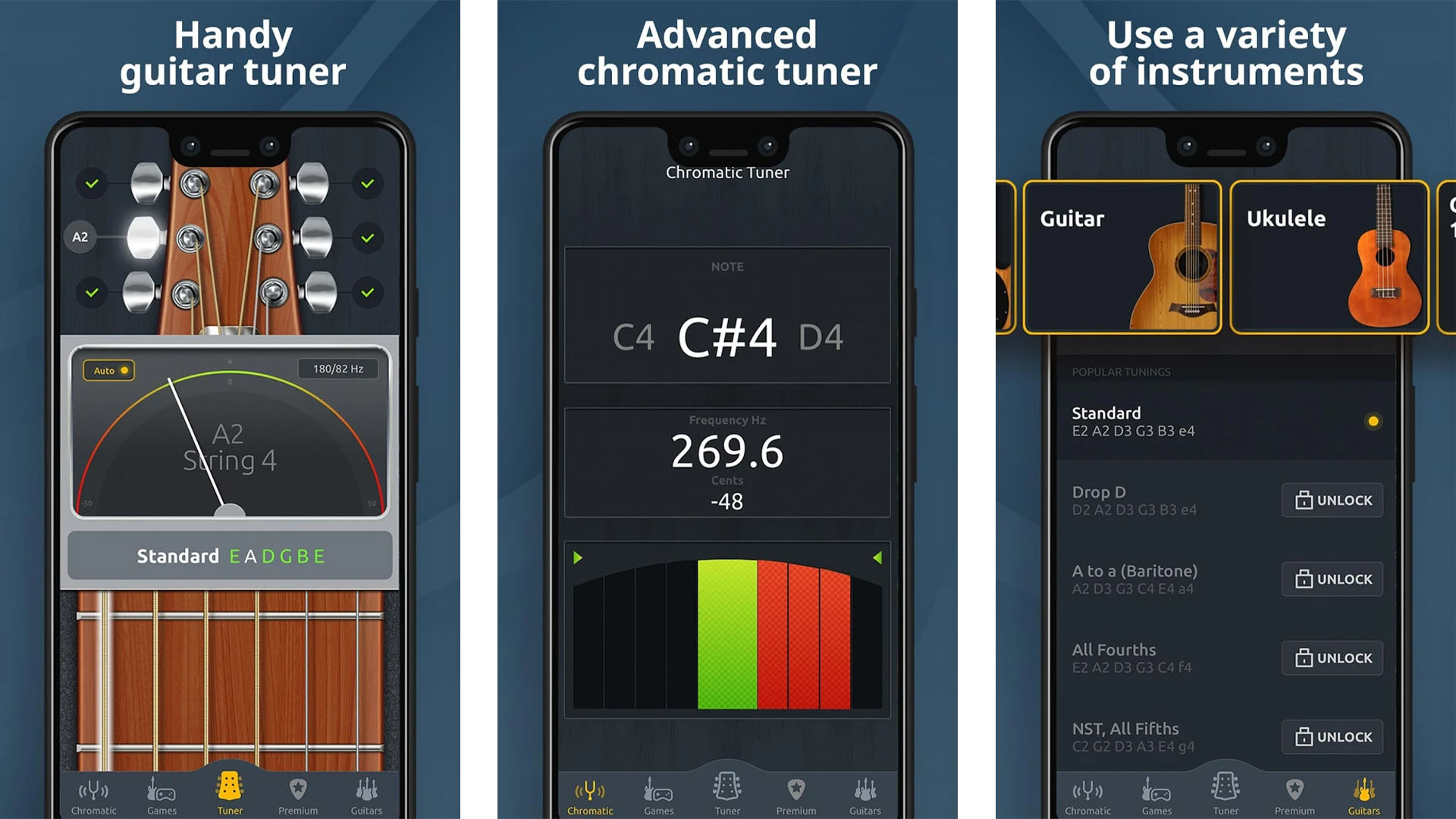 Chromatic Guitar Tuner screenshot 2020