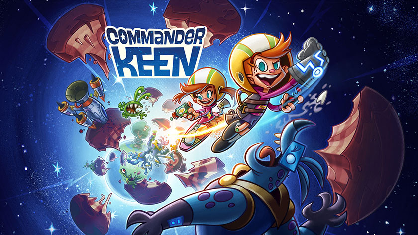 Cover art for the Commander Keen mobile game from E3 2019
