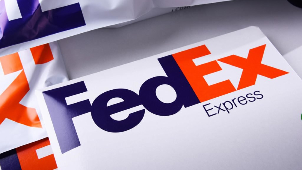 Image of a FedEx package