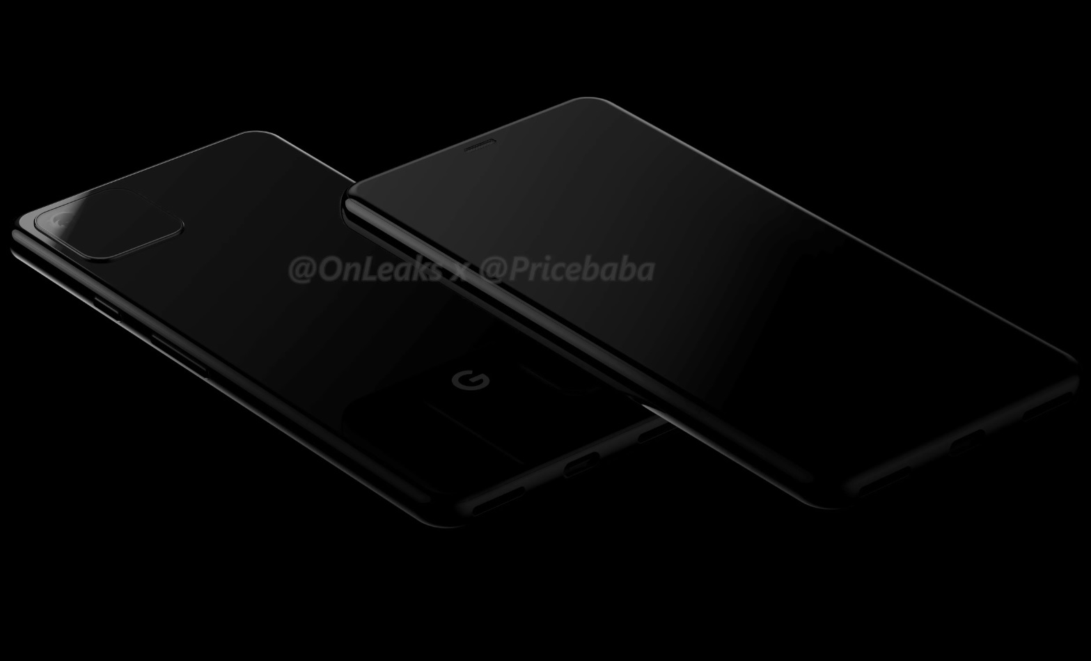 Leaked renders of what is supposedly the Google Pixel 4.