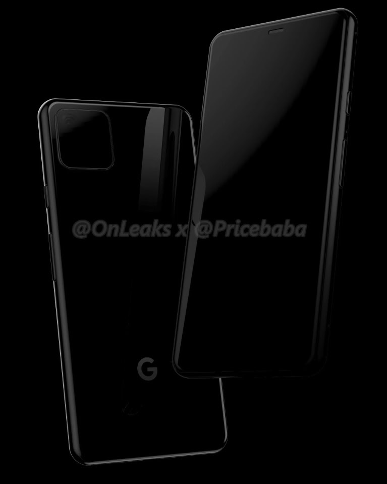 Leaked renders of what is supposedly the Google Pixel 4.