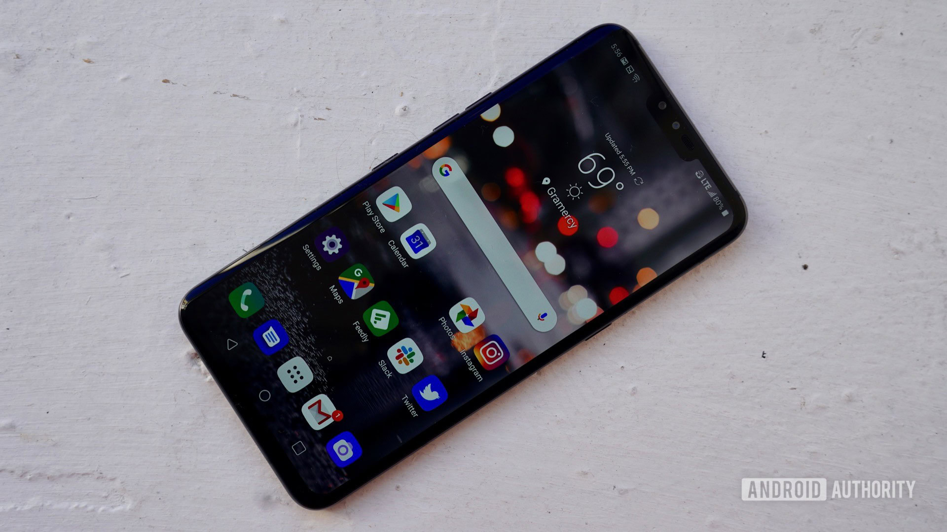 LG V50 ThinQ Review black on white