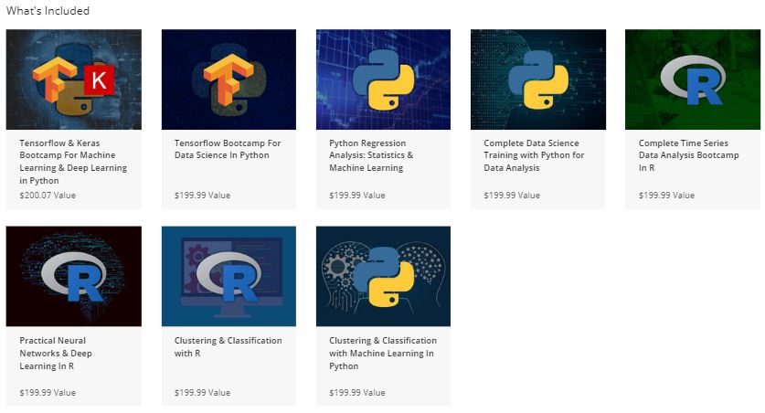 Learn to code with the Machine Learning and Data Science Certification Training Bundle