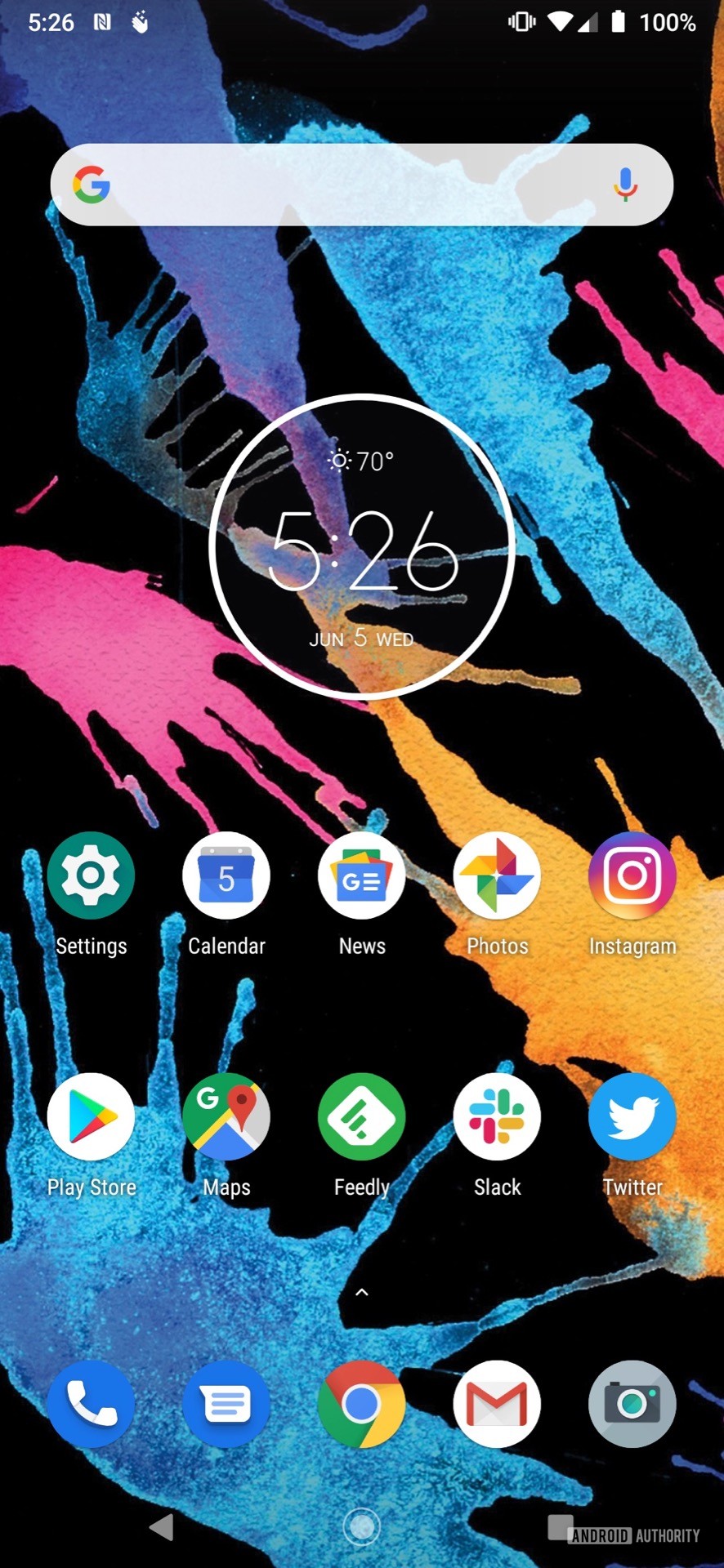 Motorola Moto Z4 home screen